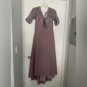 "Lace Appliqués" Midi Dress